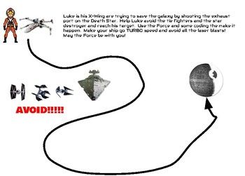 Star Wars Ozobot Worksheet.