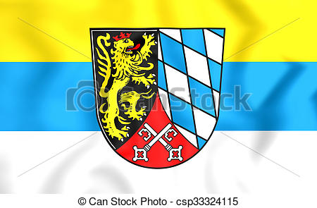 Clipart of Flag of Upper Palatinate Region, Germany..