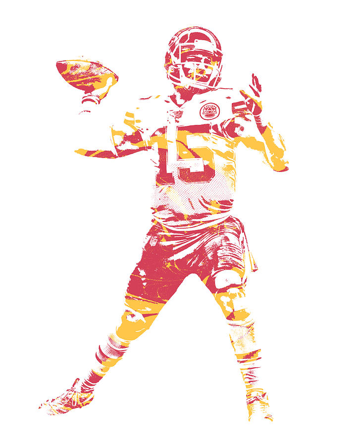 Patrick Mahomes Kansas City Chiefs Pixel Art 1.