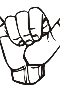 10061 hand peace sign clip art.