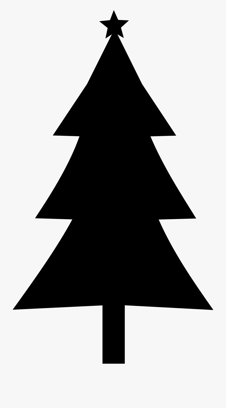 Christmas Tree Clipart Outline.