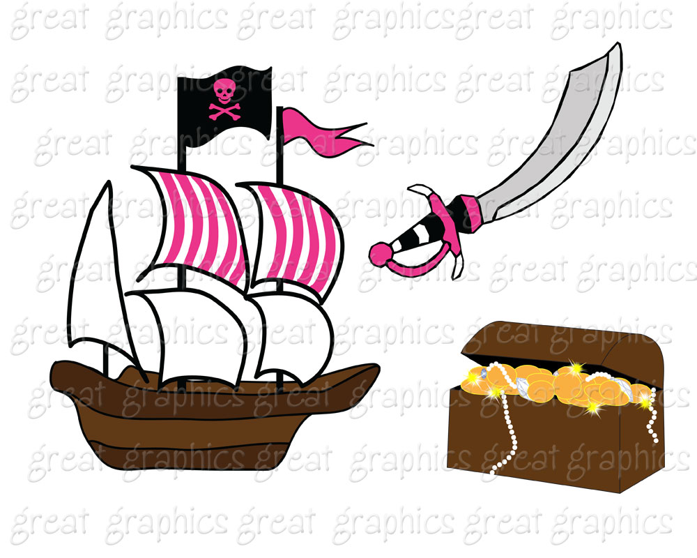 printable girl pirate clip art.