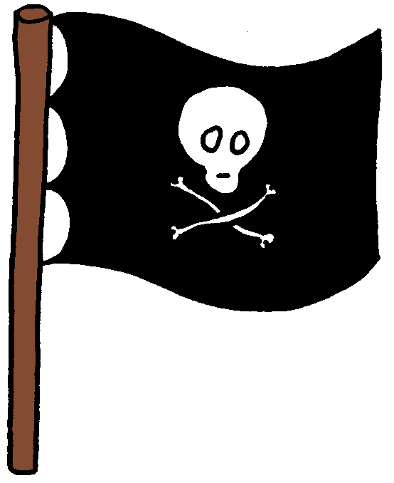 Pirate flag clipart.