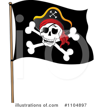 Pirate Flag Clipart #1104897.