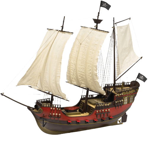 Pirate Ship transparent background.