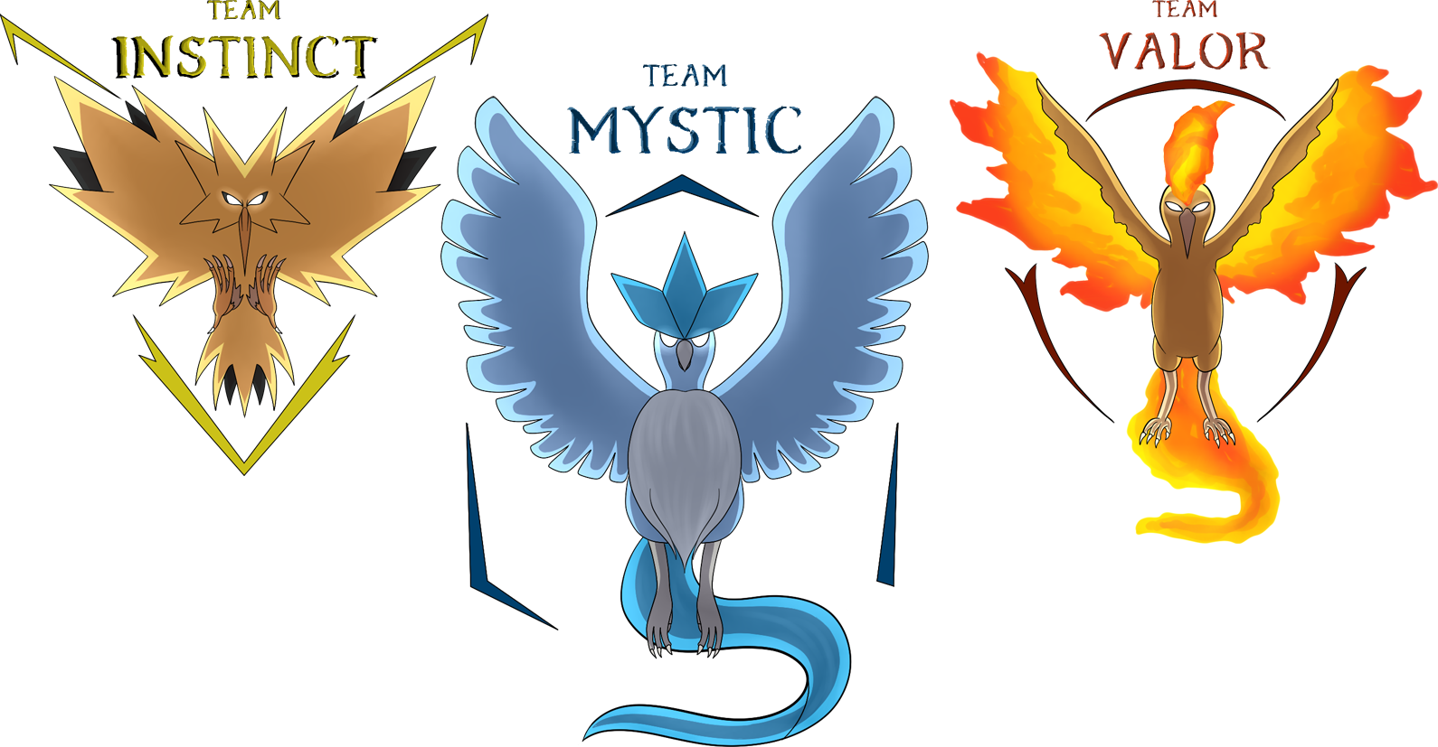 Pokemon Go Team Badges.