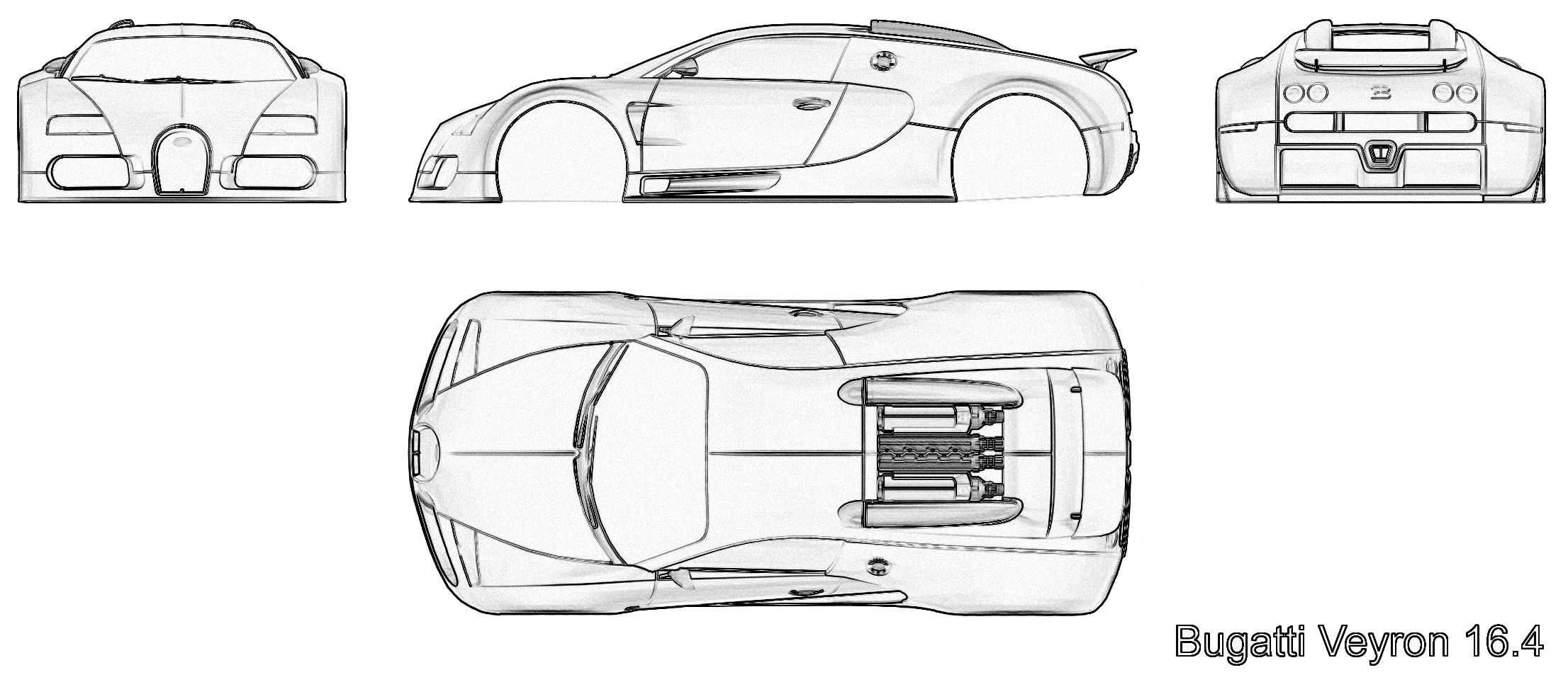 Bugatti Outline With Bugatti Veyron Clip Art : Bugatti Outline.