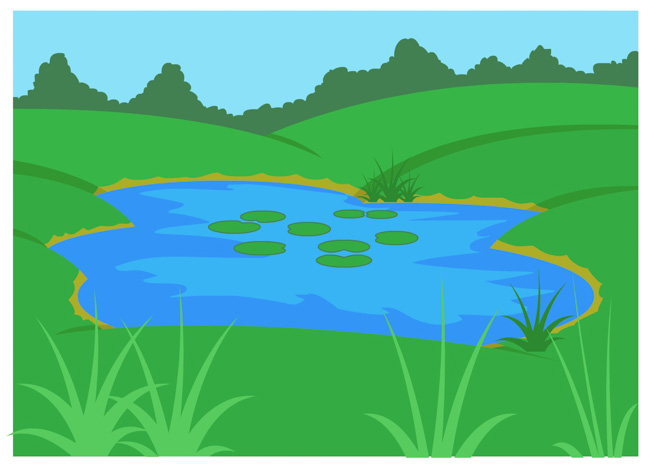 Top pond clip art free clipart image 2.