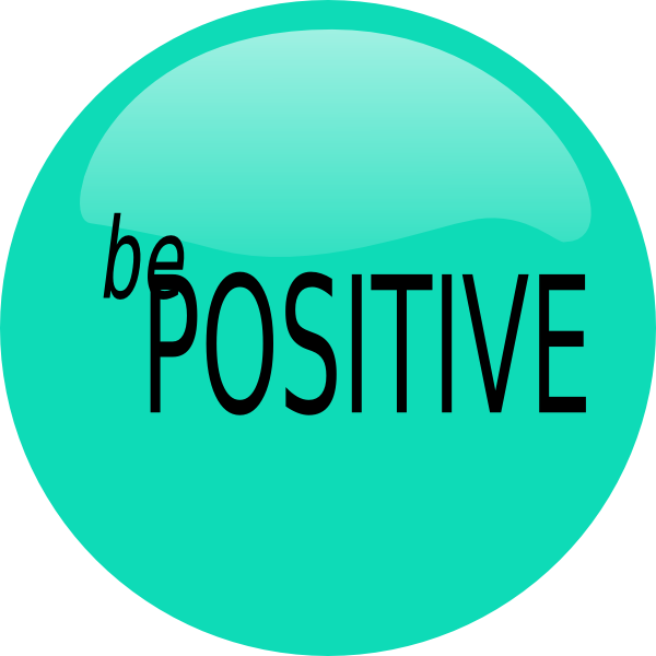 Be Positive Clip Art at Clker.com.