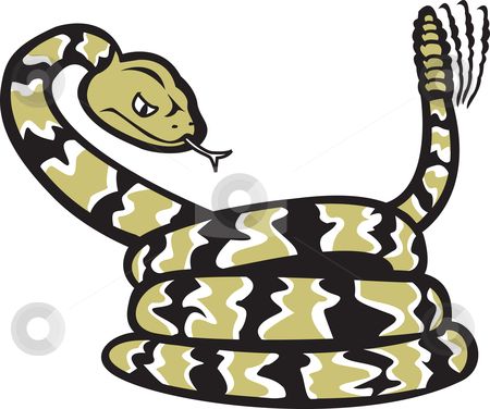 rattlesnake shilouettes and clip art.