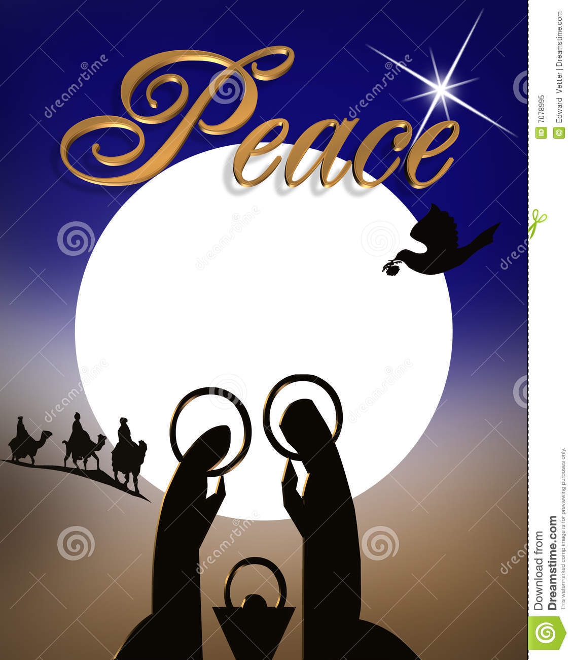 Card Christmas Religious Clipart#2202704.