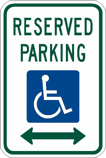 Handicapped Reserved Parking Png Image.