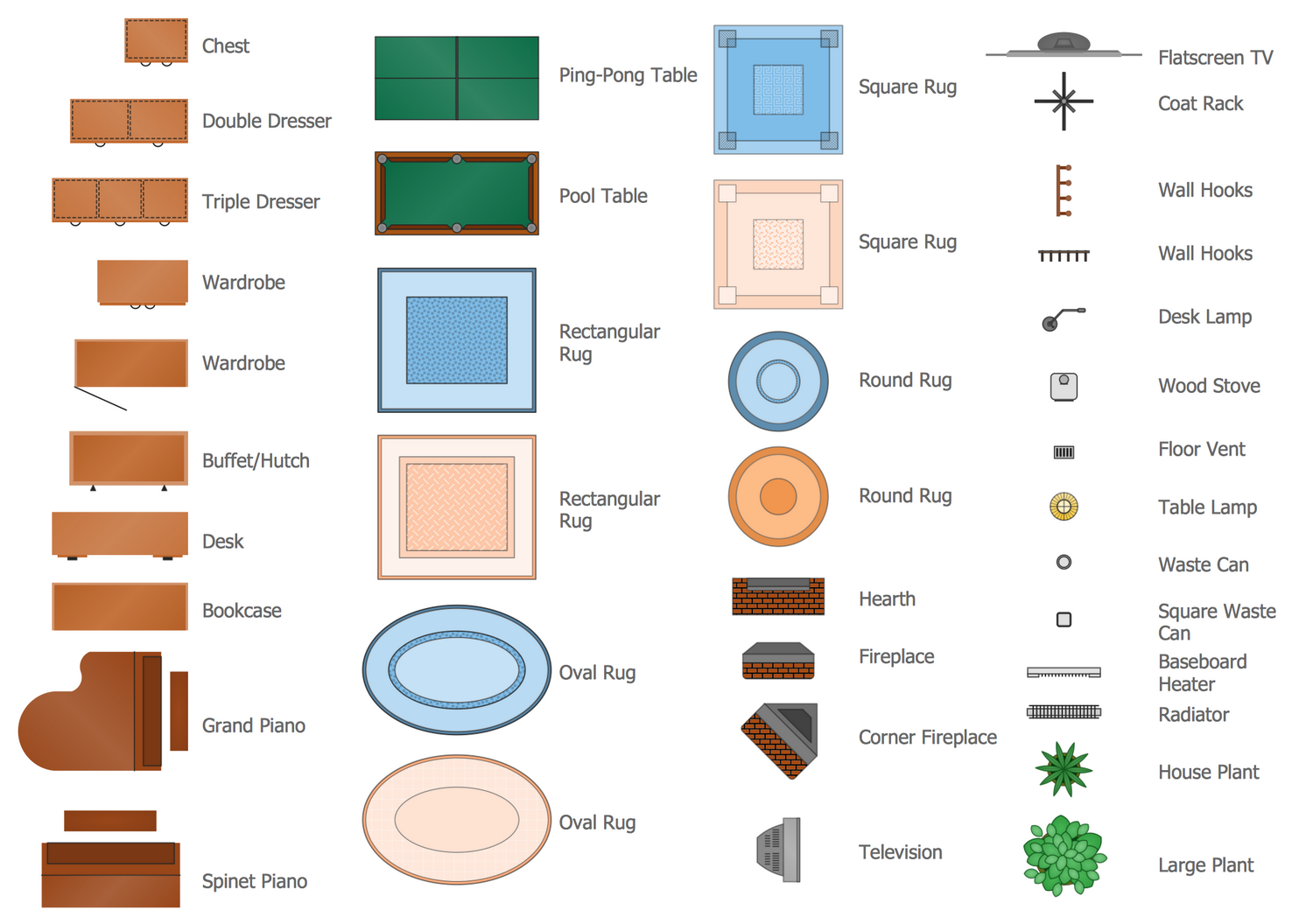 Floor Plan Furniture Clipart Images. Floor Plan Furniture Clip Art.