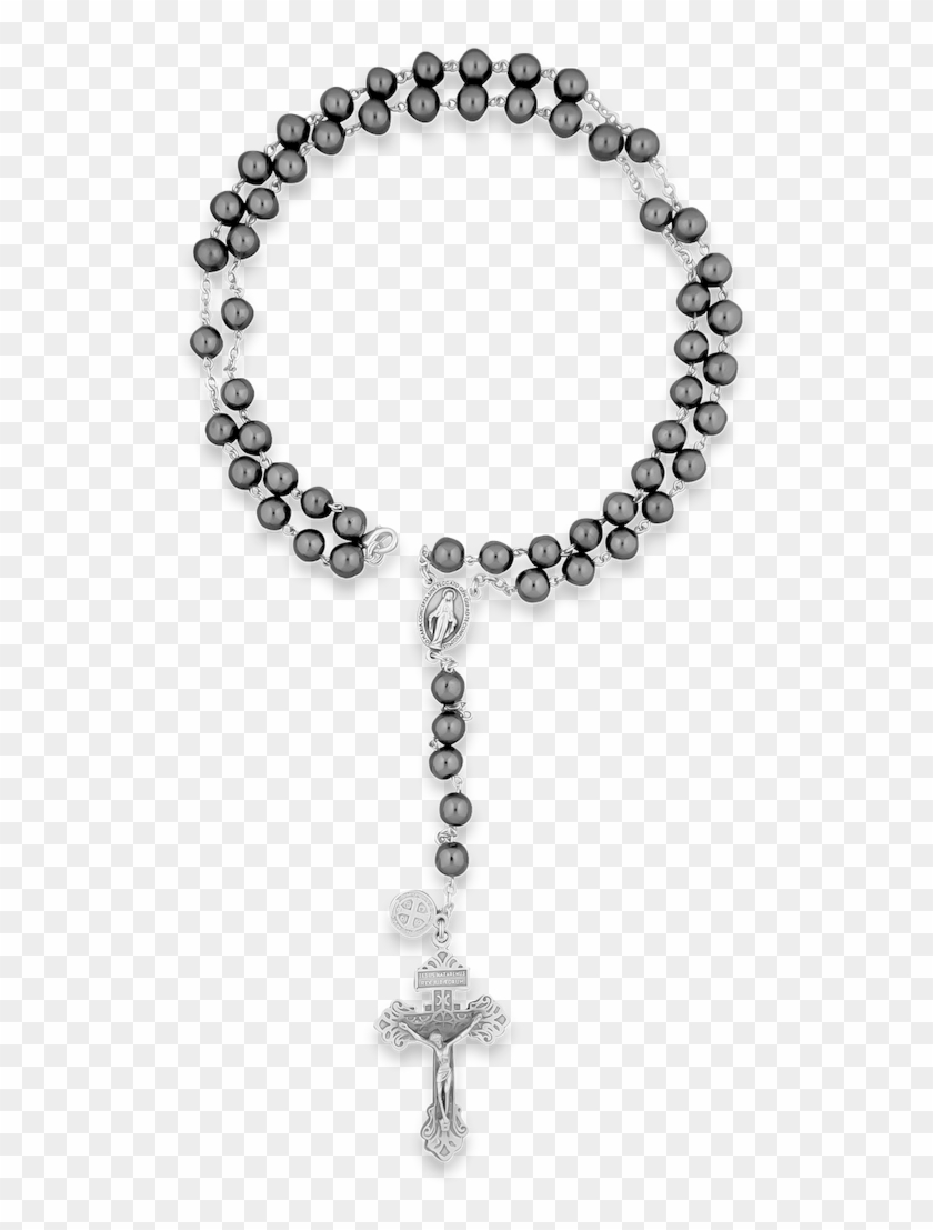 Hematite Rosary Beads.