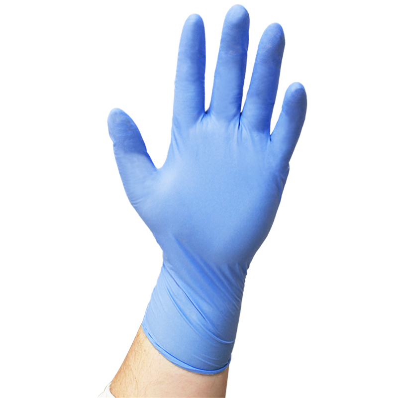 Ansell Purple Nitrile Disposable Gloves.