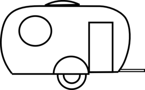 Rv Black And White Clipart.