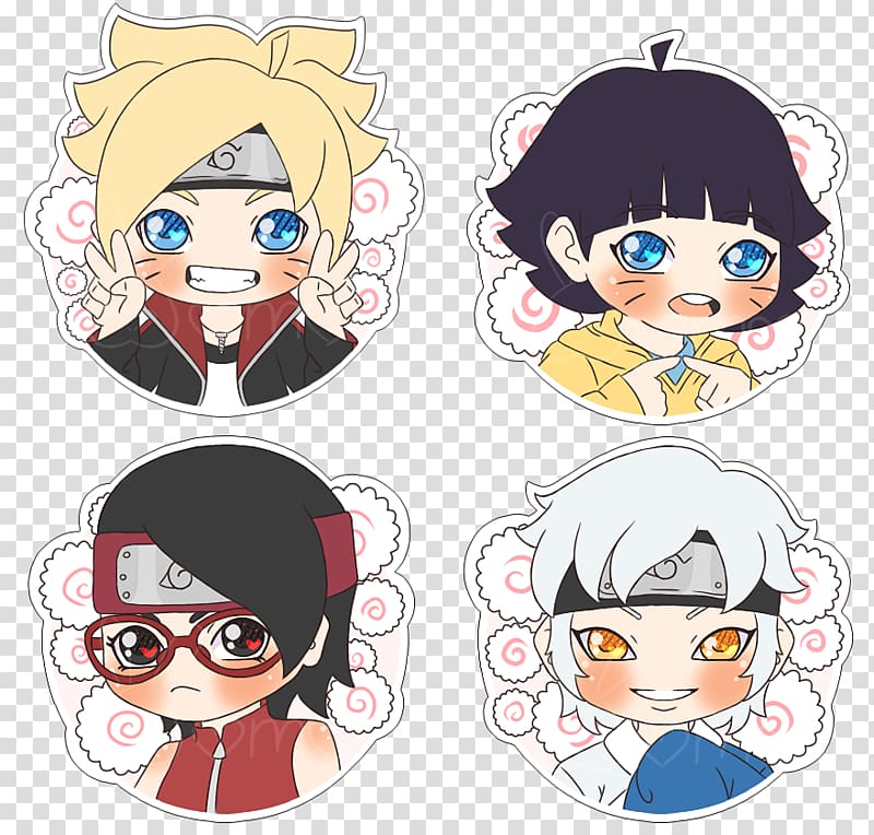 Boruto Uzumaki Sarada Uchiha Sasuke Uchiha Himawari Uzumaki.