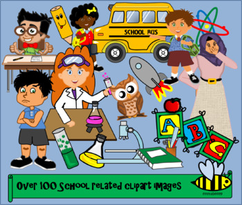 School themed clipart.