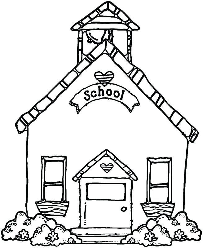 School House Drawing.