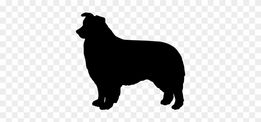 Australian Cattle Dog Clipart Silhouette.