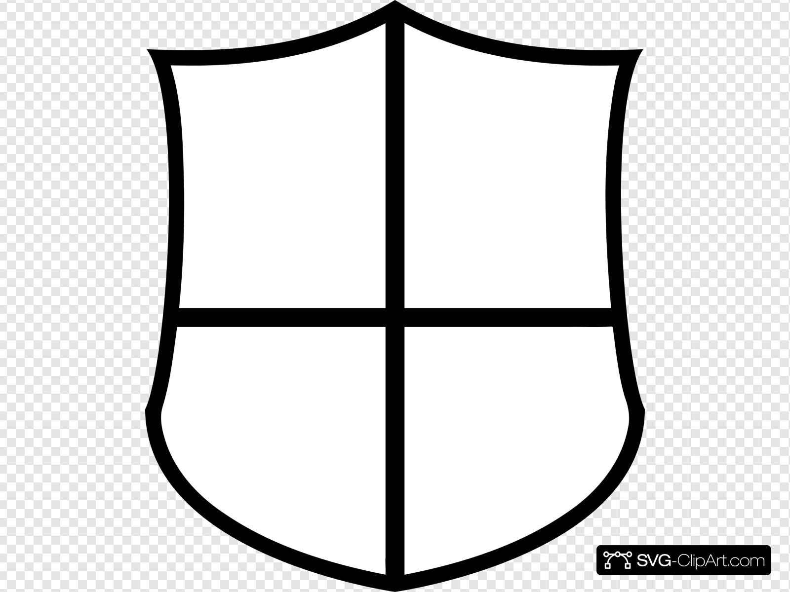 Shield Outline Clip art, Icon and SVG.