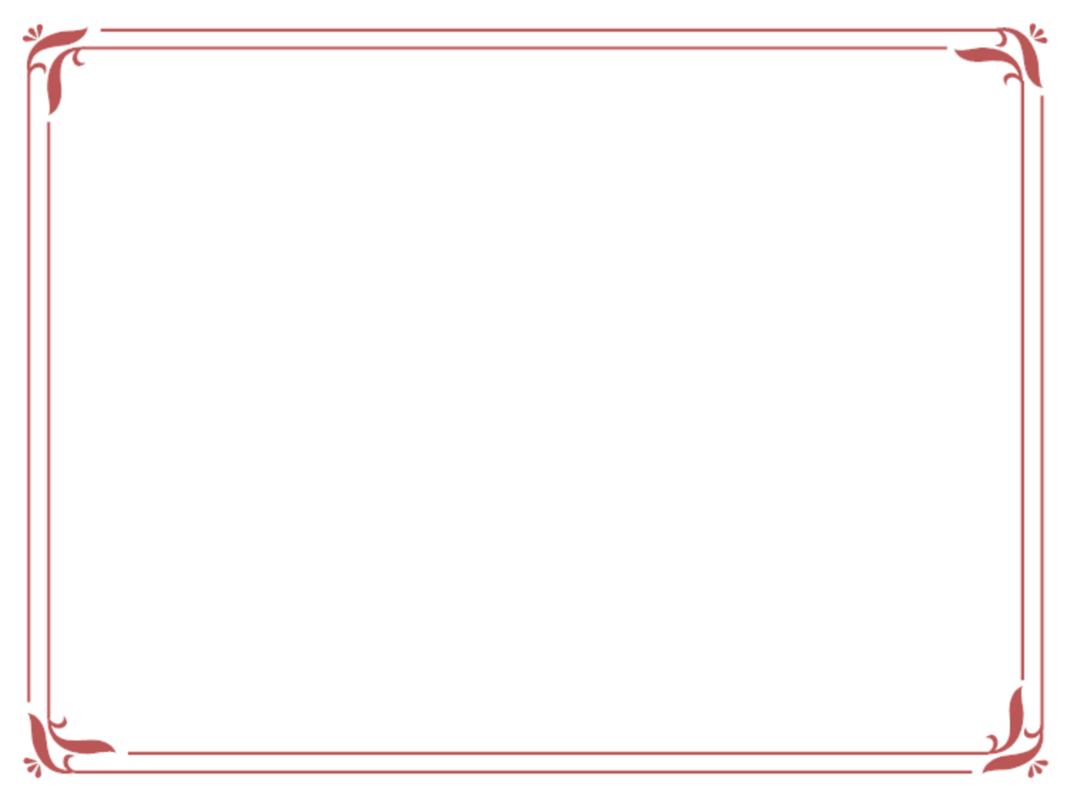 Simple Red Certificate Border.
