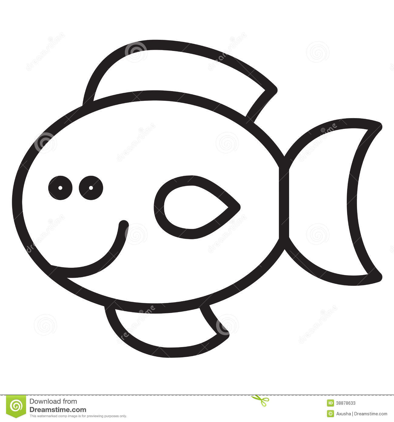 22043 Fish free clipart.