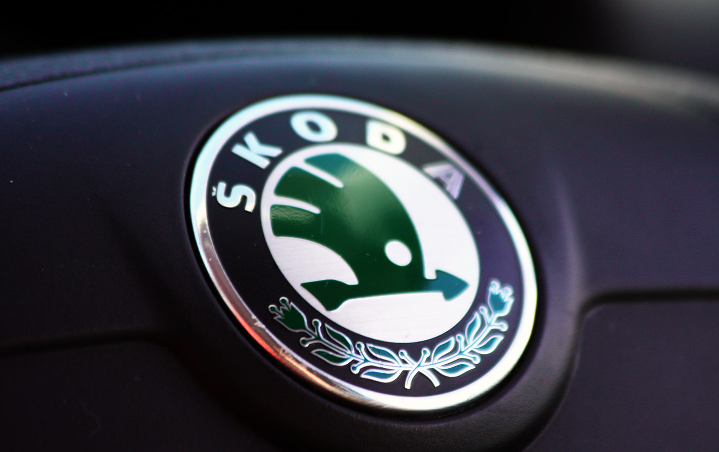 Evolution of the SKODA logo.