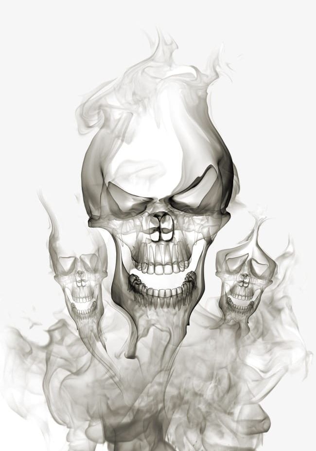 Smoke Polymerization Skull S PNG, Clipart, Backgrounds.