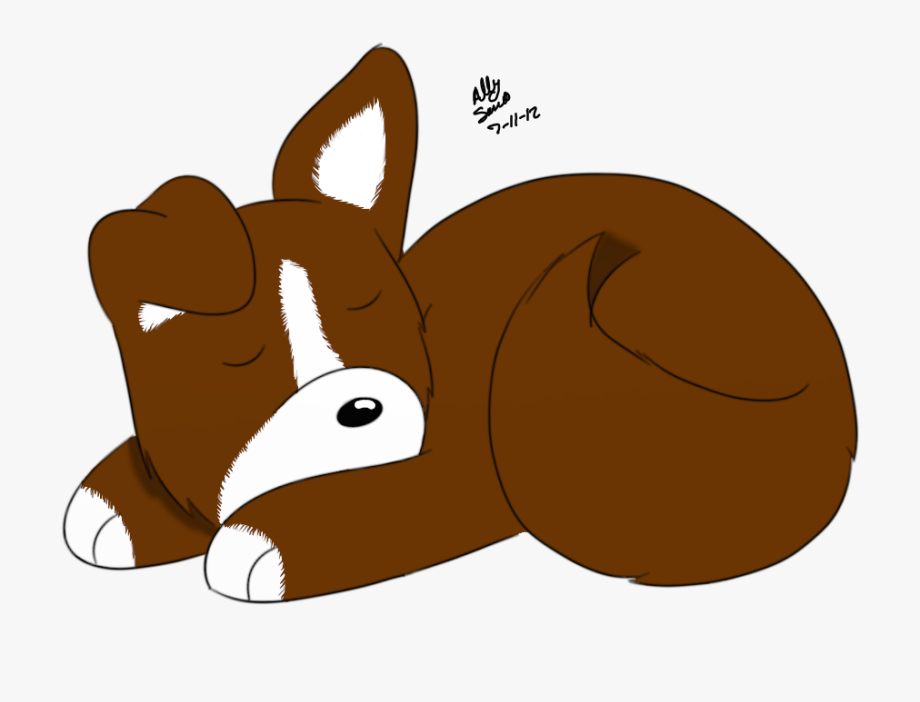 Sleeping Clipart Puppy.