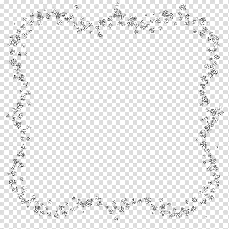 Glitter frame transparent background PNG clipart.