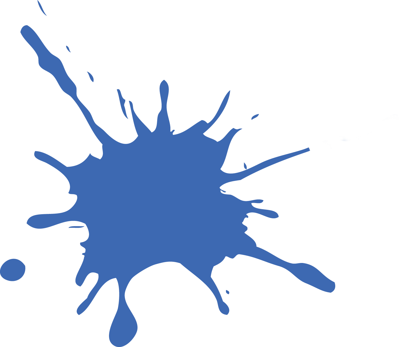 Blue splat png #38284.