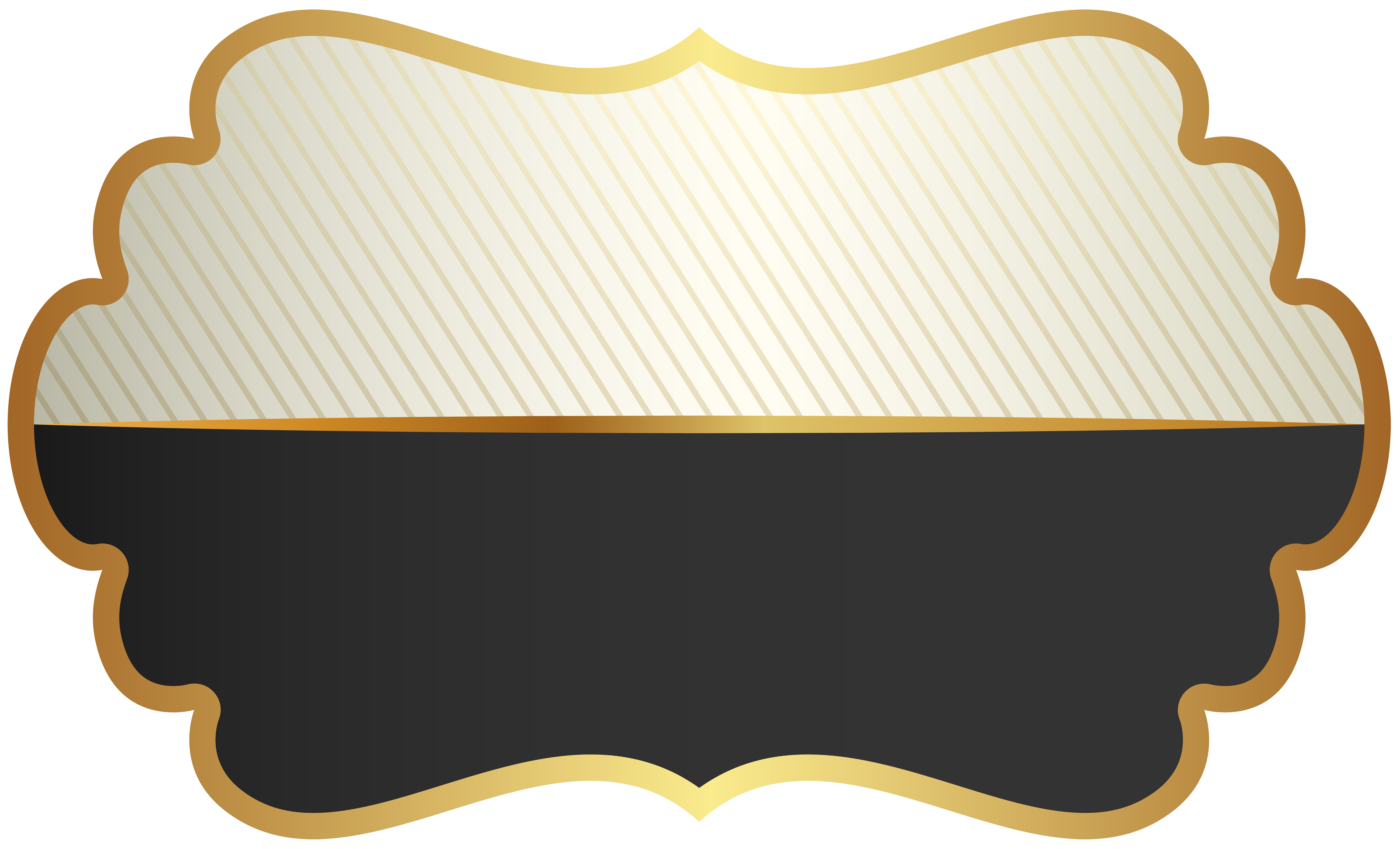 Label Template Black Clip Art PNG Image.