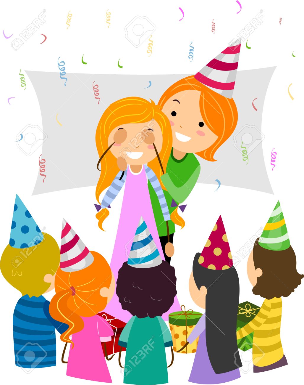 Surprise party clip art.