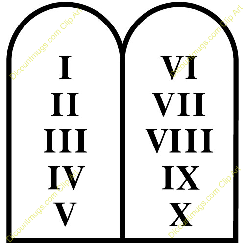 Ten commandments clipart 10 commandment.