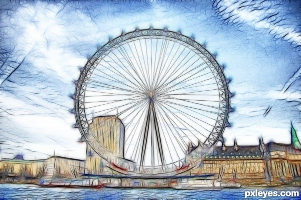 London Eye Clipart.