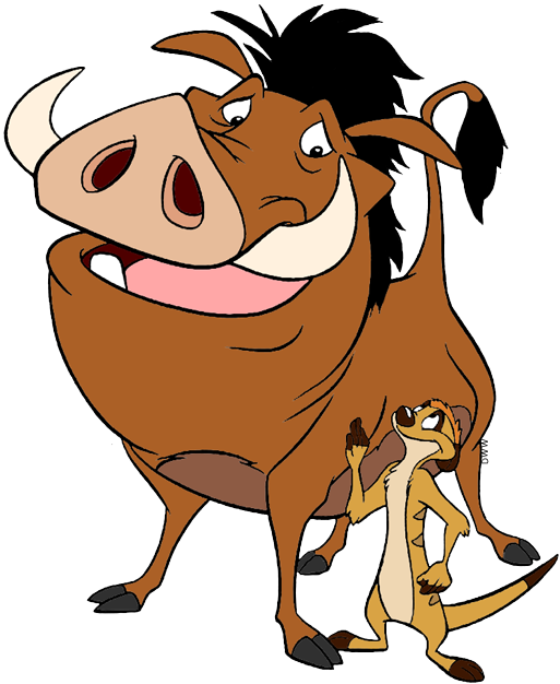 Timon and Pumbaa Clip Art.