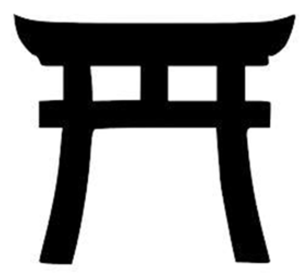 Torii gate clipart.