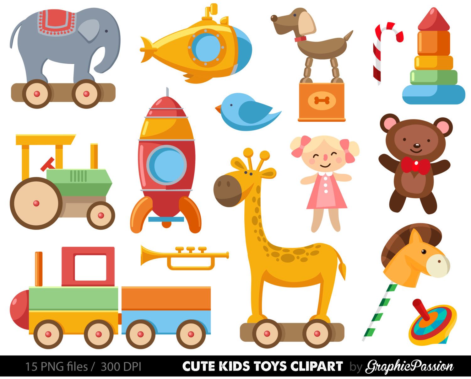 Toys Clip Art.