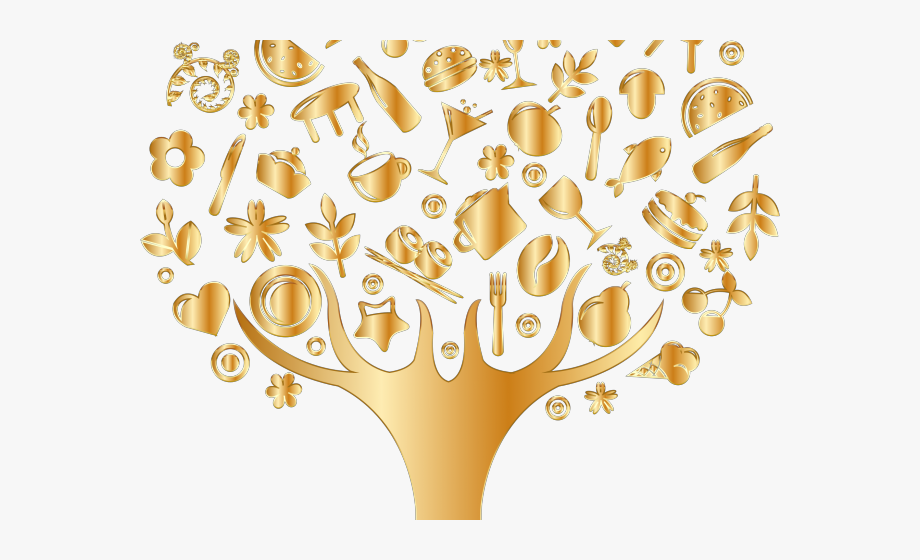 Life Clipart Golden Tree.