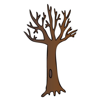 Bare Tree Trunk Clipart.