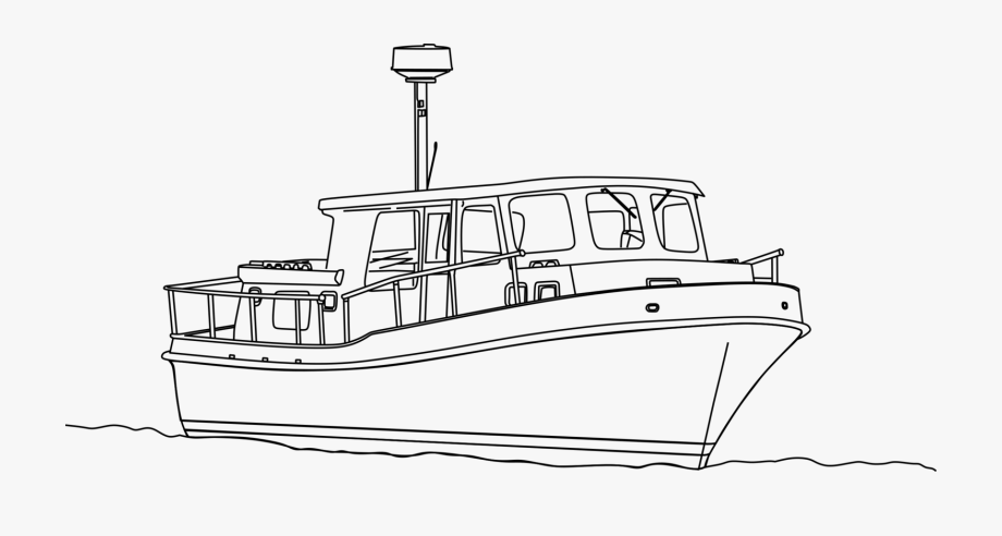 Tugboat Ship Coloring Book Motor Boats.