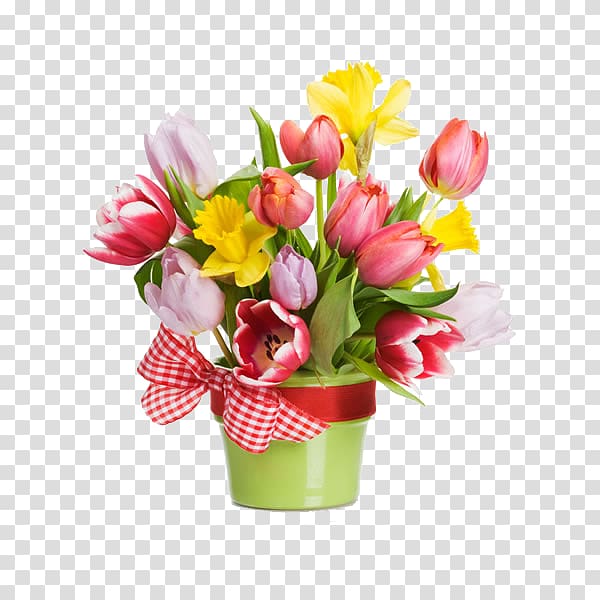 Red, pink, and yellow flowers , Flowerpot Flower bouquet.