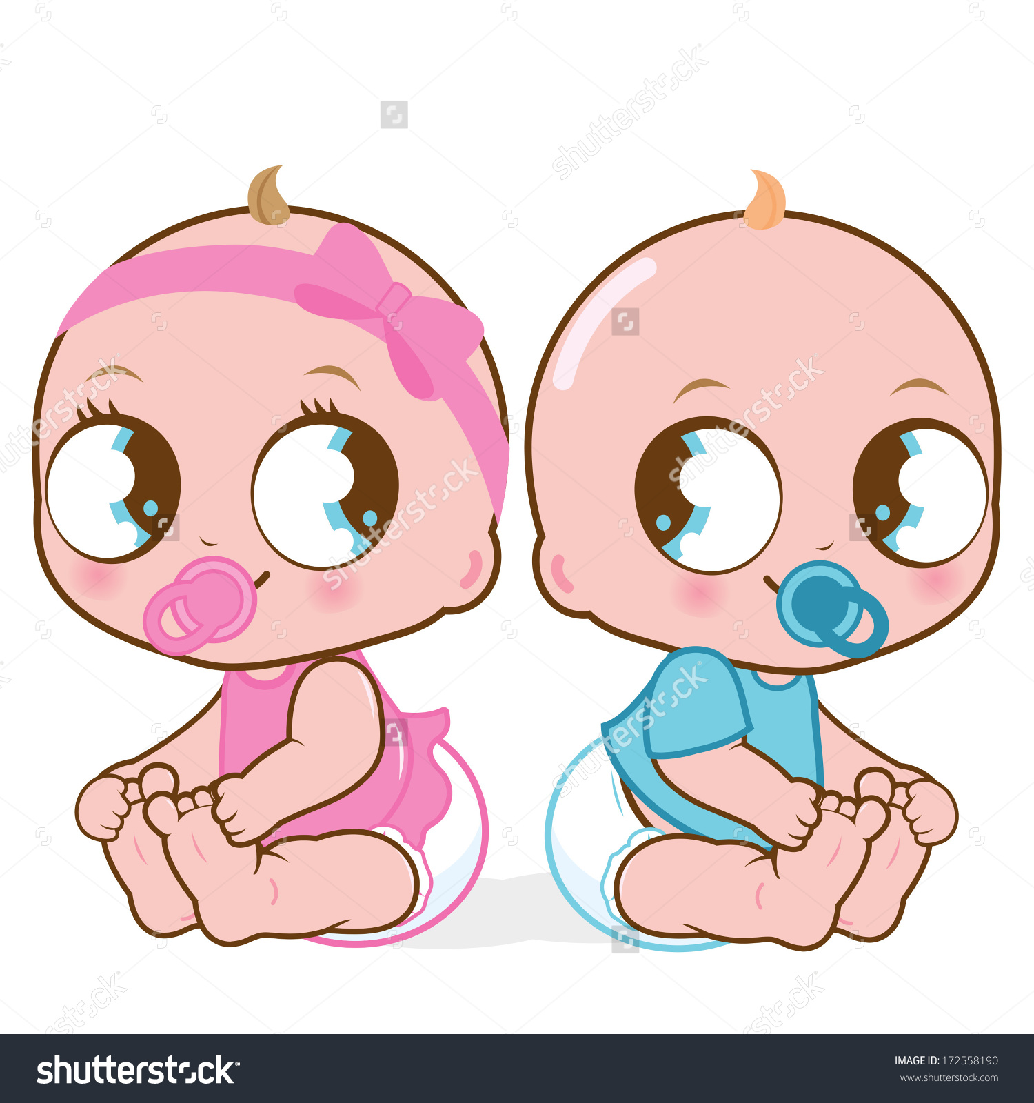 Twin Baby Feet Clip Art (71 ).