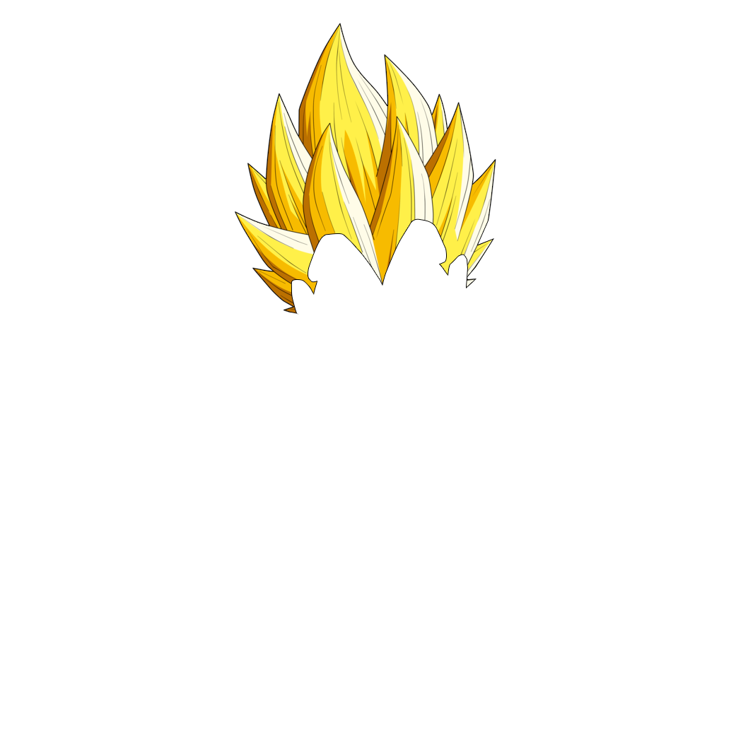 Vegeta hair png 3 » PNG Image.