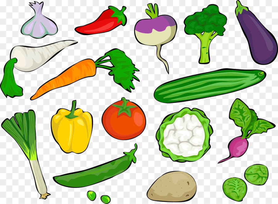 Vegetables Cartoon clipart.