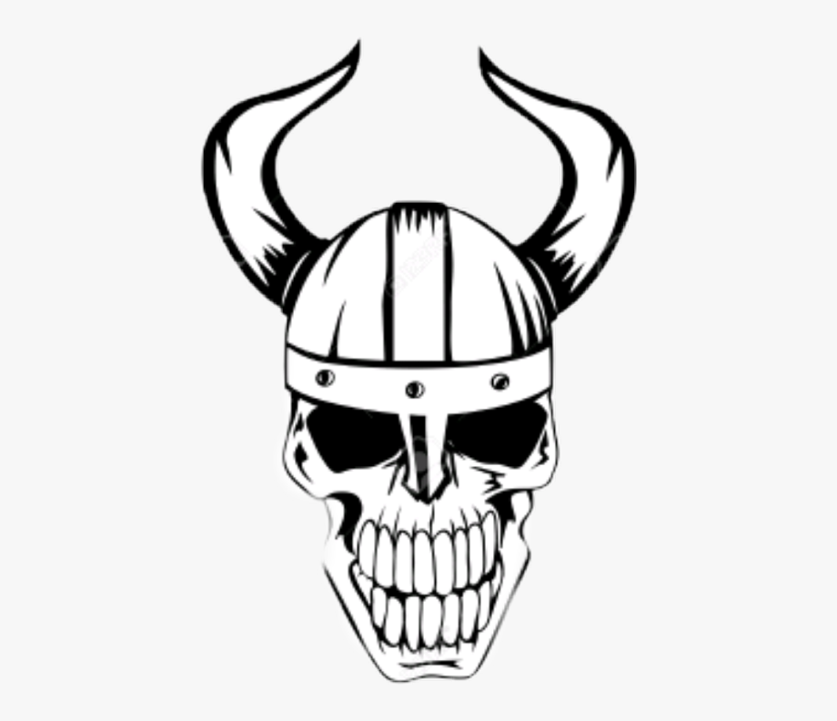 Viking Skull Vector Clipart , Png Download.