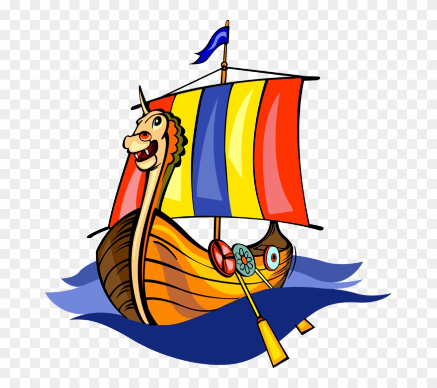 Viking Ship Clipart Dragon.