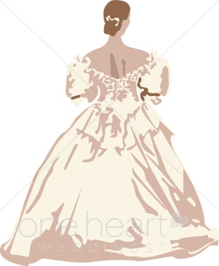 Antique Gown Clipart.