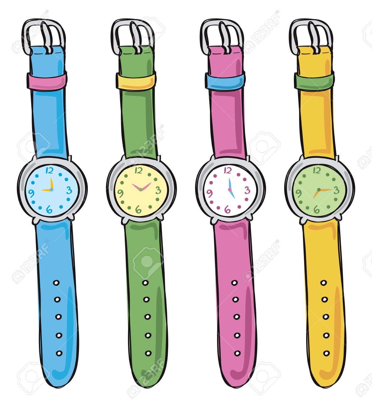 Wrist watches clipart.